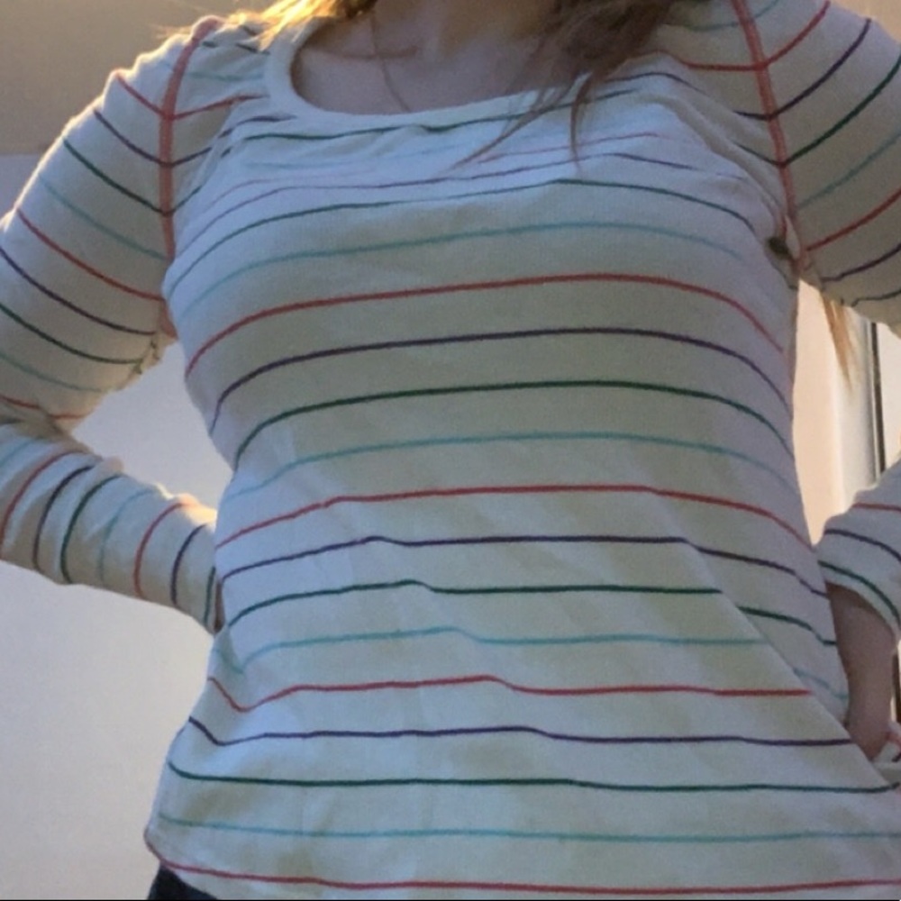 stripped long sleeve tee